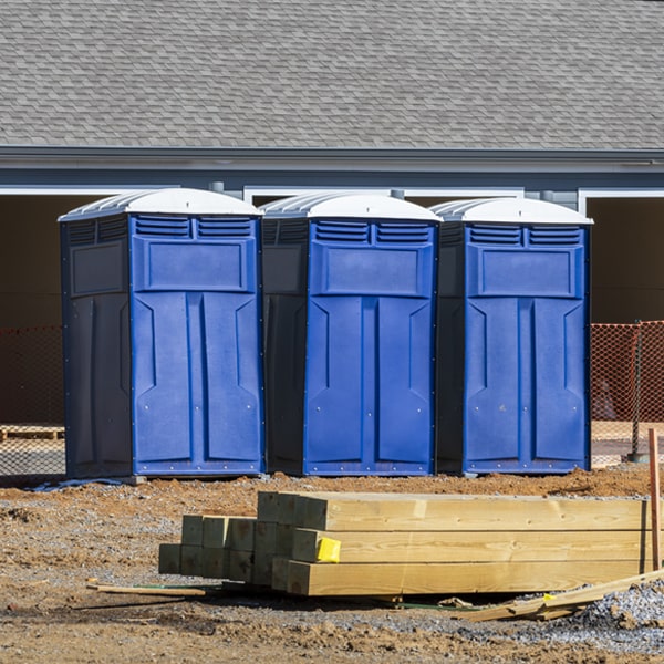 is there a specific order in which to place multiple porta potties in Harvard ID